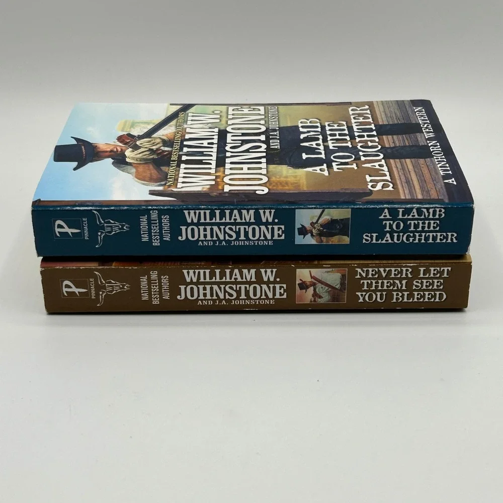 BUNDLE Johnstone 2 Tinhorn Western Series Fiction Book Lot Paperback Cowboy 2022